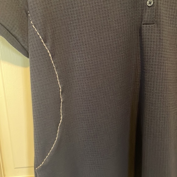 Adidas ClimaCool Womens Golf Top Polo Blue with white details size X-Large - Picture 3 of 12